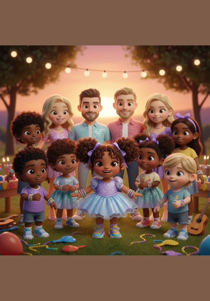 As the sun begins to set over Mantha Park, Cora looks down at her wrists covered in colorful beads and smiles. It was the best ninth birthday she could have ever imagined, surrounded by music, creativity, and her very best friends.