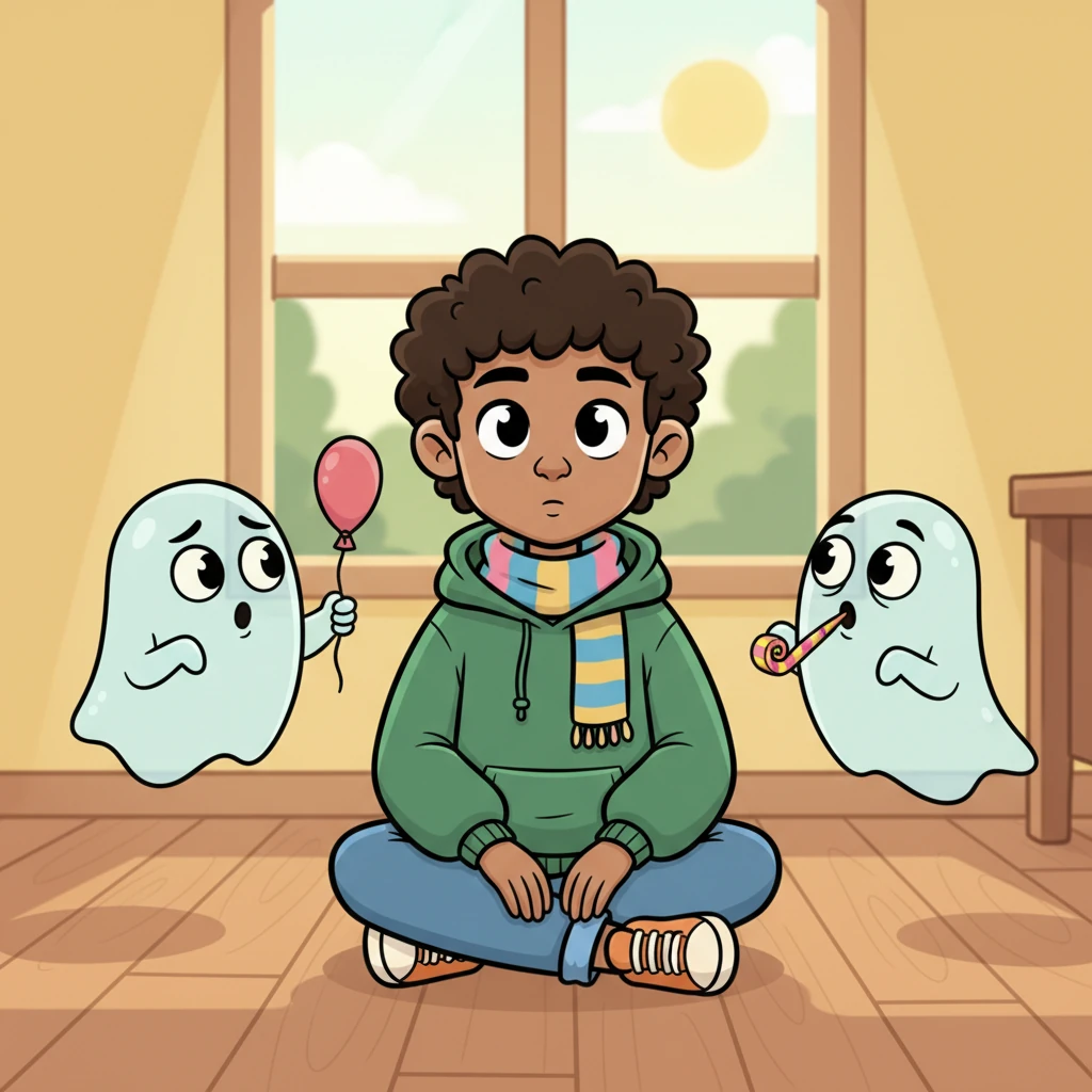 Sam did not run away, nor did he shed a single tear. Instead, he simply sat down on the floor, ready to listen. His calm presence made the boos pause their antics.