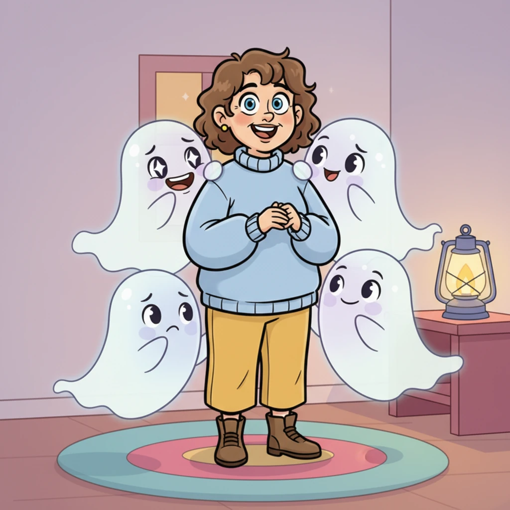 The boos felt a wave of joy, no longer feeling lonely or cold. The sad boo finally grinned, the mad boo stopped yelling, and the shy boo no longer needed to hide. All the boos gathered close to Sam, feeling safe and glad.