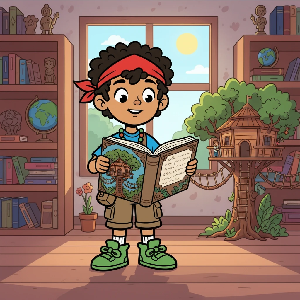 Kai, a curious young boy, loved to learn about different places. One day, he discovered a book filled with amazing homes around the world. He was particularly drawn to the tree houses of the Korowai people in Papua, Indonesia.