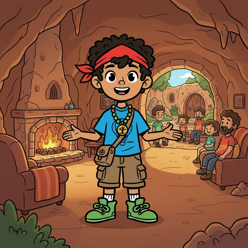 Kai learned that the caves were cool in summer and warm in winter, making them comfortable homes. He pictured cozy rooms with fireplaces and courtyards where people could relax.