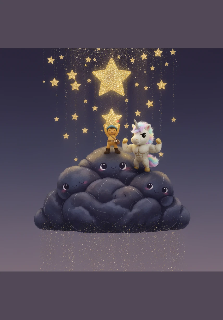 As night falls and the stars reclaim the sky, Leo tucks himself into bed to dream of new horizons. He rests well, knowing that his noble carriage and unicorns will be waiting for him when the next adventure calls tomorrow.