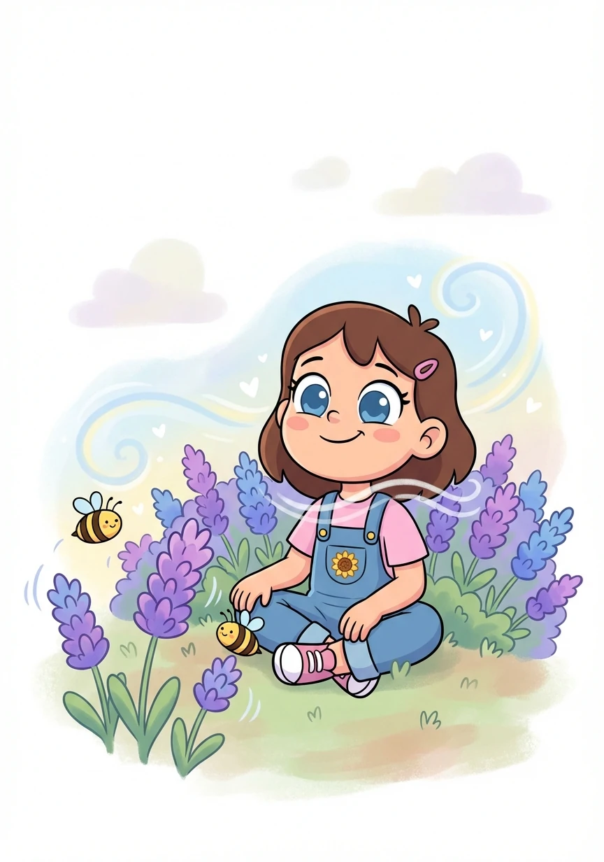 They practiced taking deep breaths, pretending to smell a field of sweet lavender. Luna felt her shoulders relax and her heart slow down.