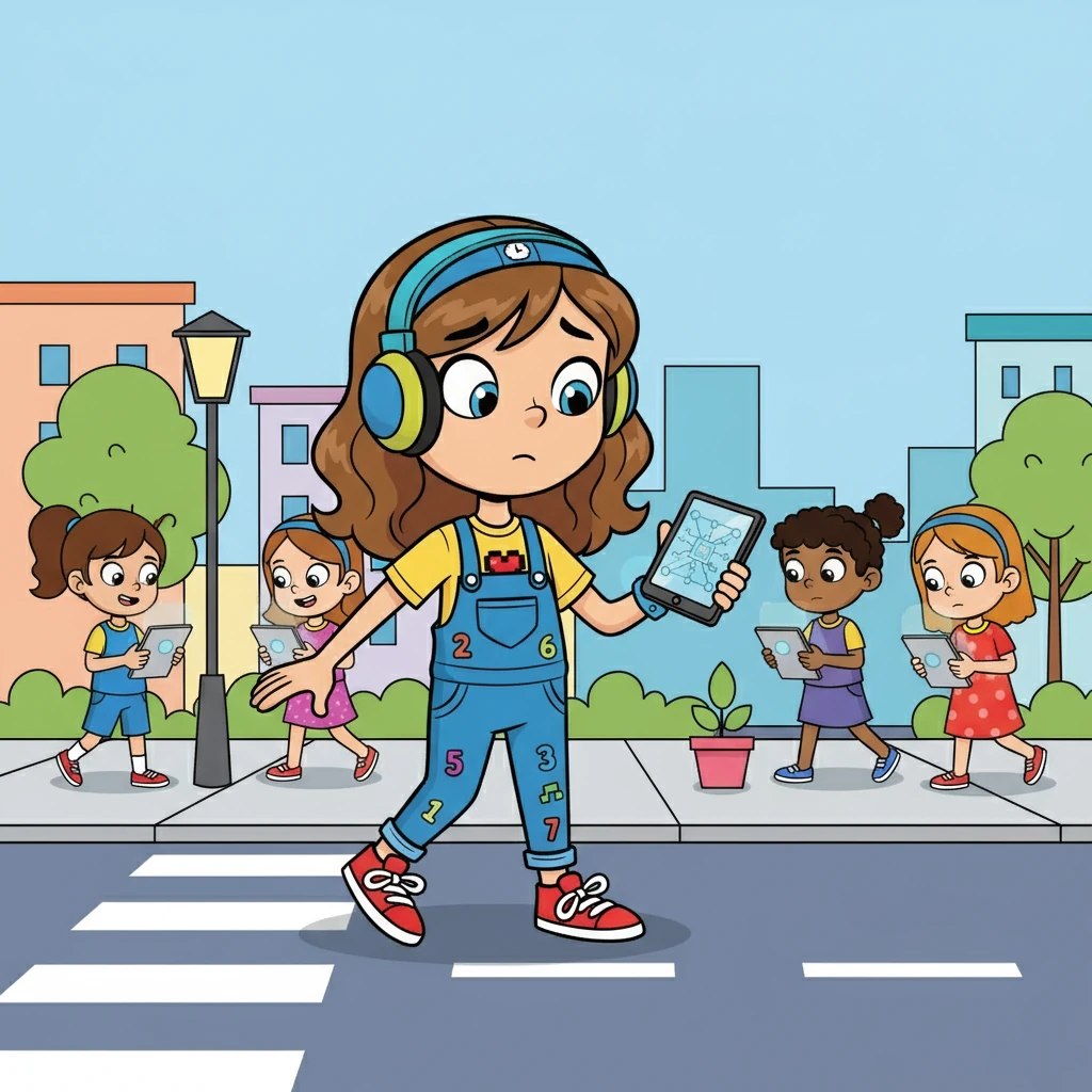 Léa, les yeux rivés sur son téléphone, marchait dans la rue, les écouteurs vissés aux oreilles. Elle ne remarquait pas le monde qui l'entourait, absorbée par les notifications et les likes. Ses amis, eux aussi, étaient constamment connectés, les visages illuminés par la lueur des écrans.