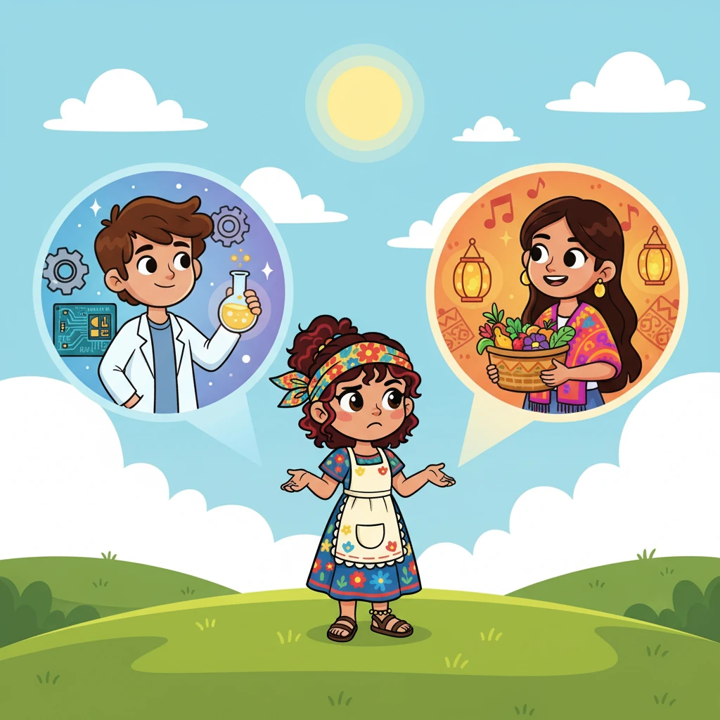 Srey, con el corazón dividido entre Klaus y Ana, se sentía confundido. Klaus, con su conocimiento científico, le enseñaba cosas nuevas. Ana, con su calidez, le mostraba la belleza de su cultura. ¿Cómo podía elegir?