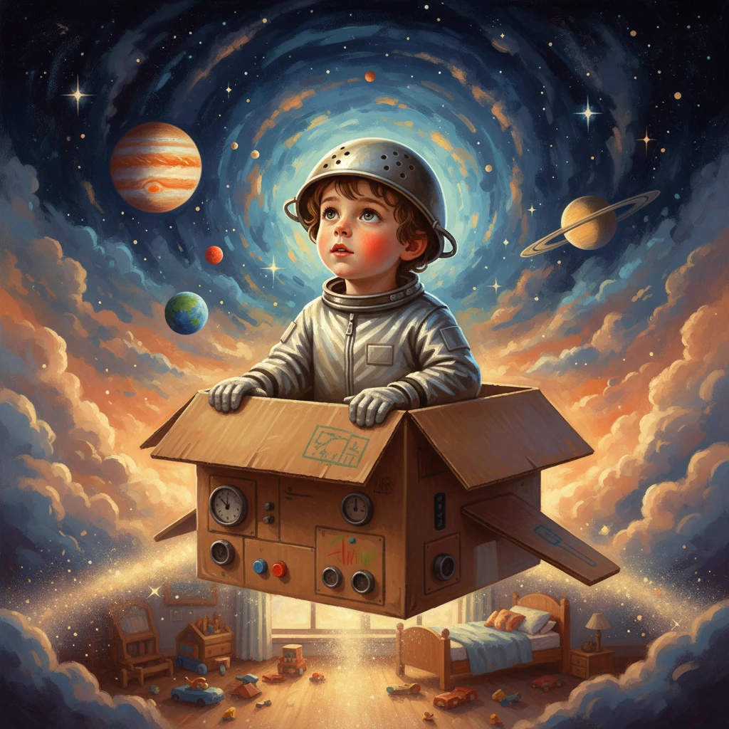 Leo's Cosmic Cardboard Journey - adventure