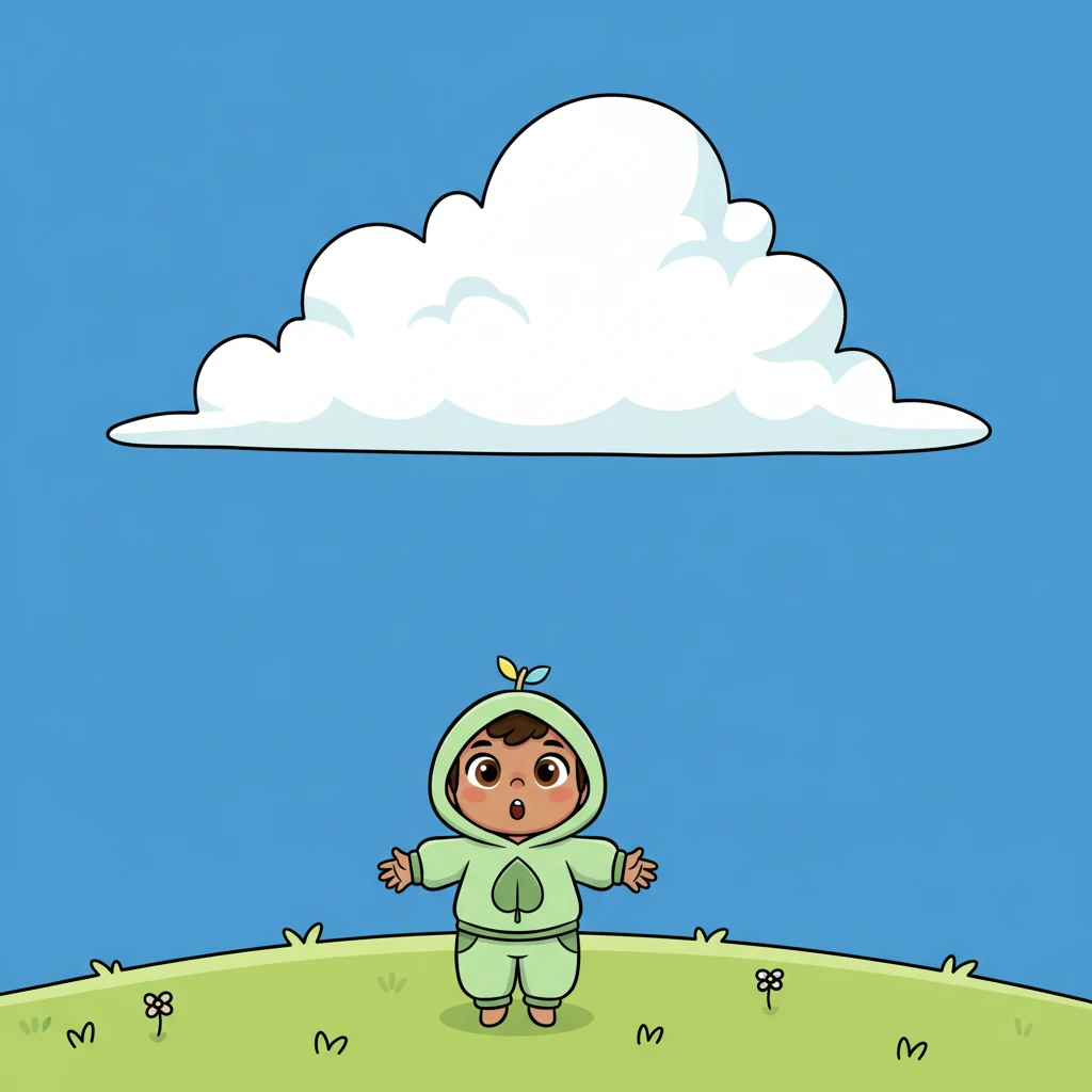 Pip looked up, watching a fluffy white cloud drift lazily across the big blue sky. “How does it do that?” she wondered, wishing she could be as free as the cloud.