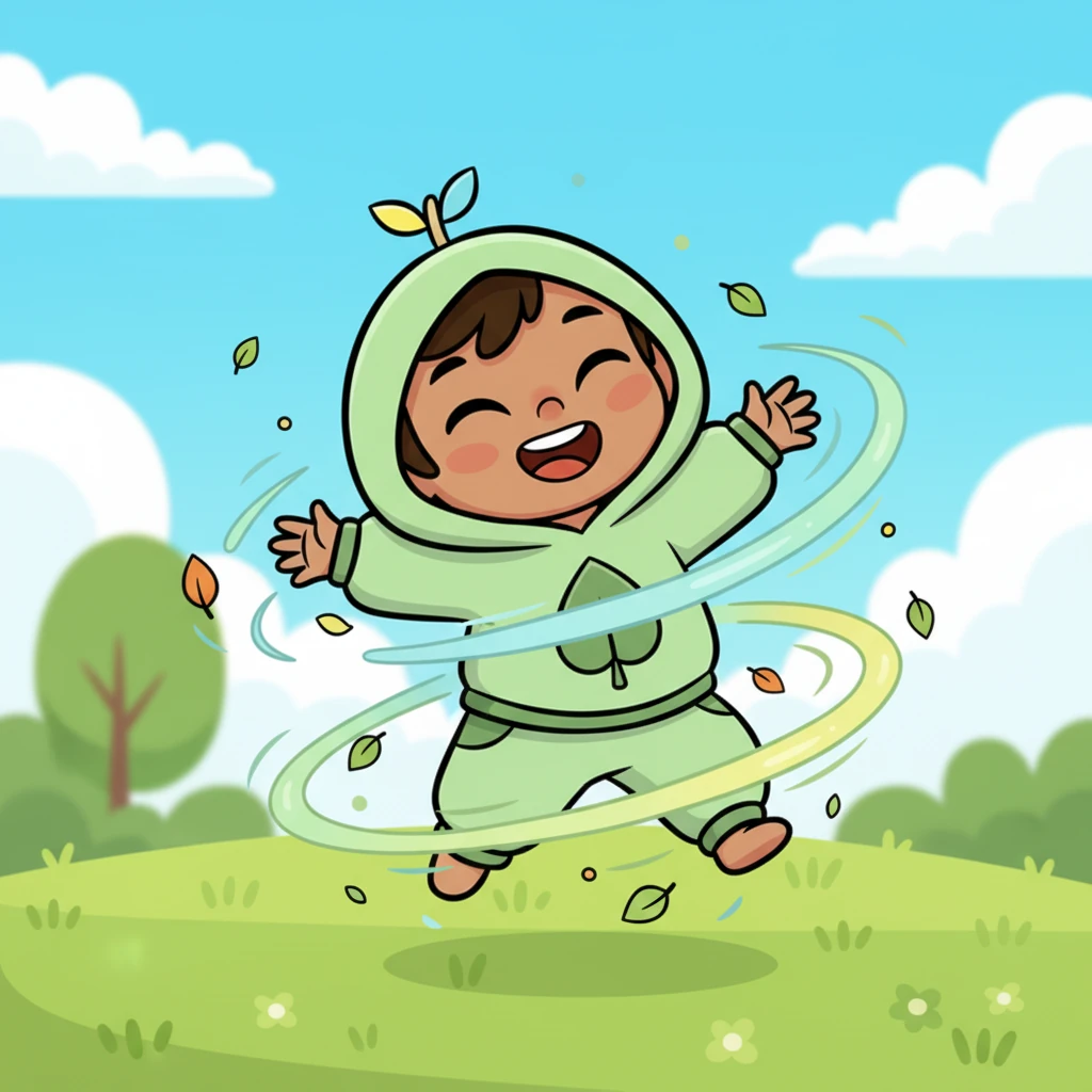 The wind swirled around her, a little stronger now, making her dance and spin. Pip giggled out loud, feeling lighter and more excited than ever before.