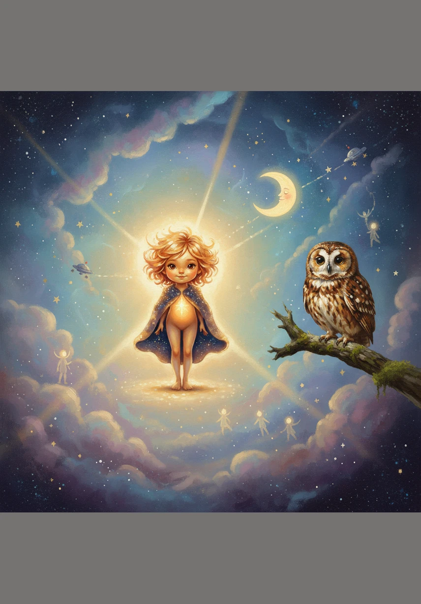 From that night on, Nova didn't hide behind the clouds or the nebula anymore. She stood proudly in her corner of the galaxy, shining her special, gentle light for everyone who needed a little help finding their way home.
