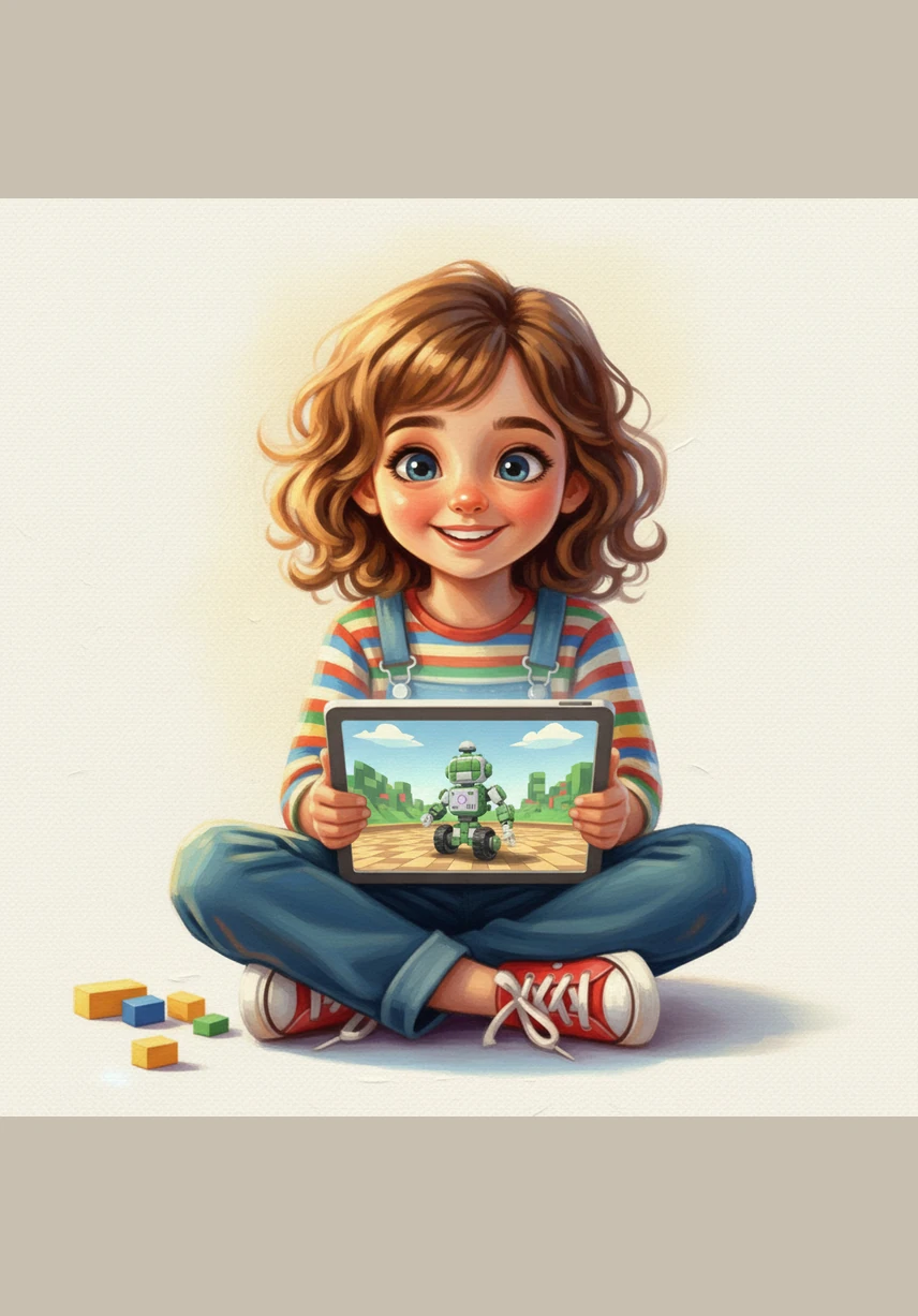 Sitting at her tablet, Leo drags colorful blocks of code into a long, logical line. She is fascinated to learn that a simple command can turn a pile of plastic into a living, breathing machine.