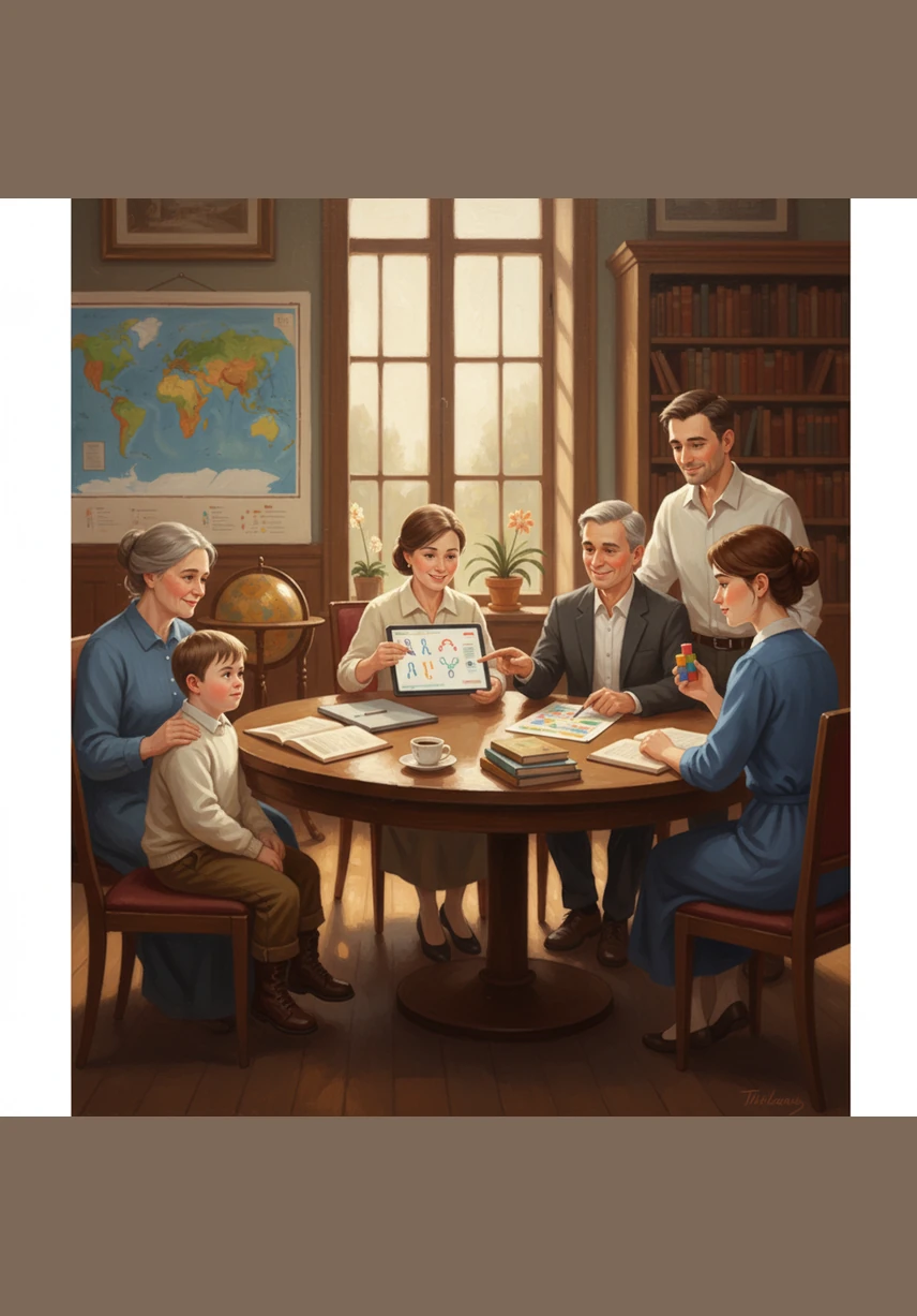 A team of specialists met with Sasha and his family to create a special roadmap for his learning journey. They recommended a personalized plan filled with speech therapy and supportive lessons to help him reach his full potential.