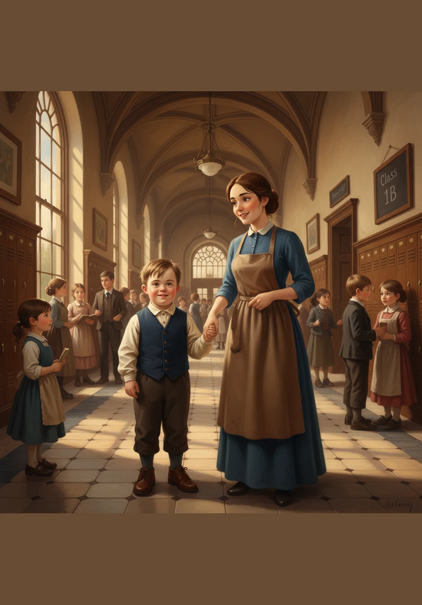 When the time came for first grade, the big school building felt like a maze of new rules and difficult numbers. Sasha struggled to understand the lessons at first, and he felt a little lost among the bustling groups of children.