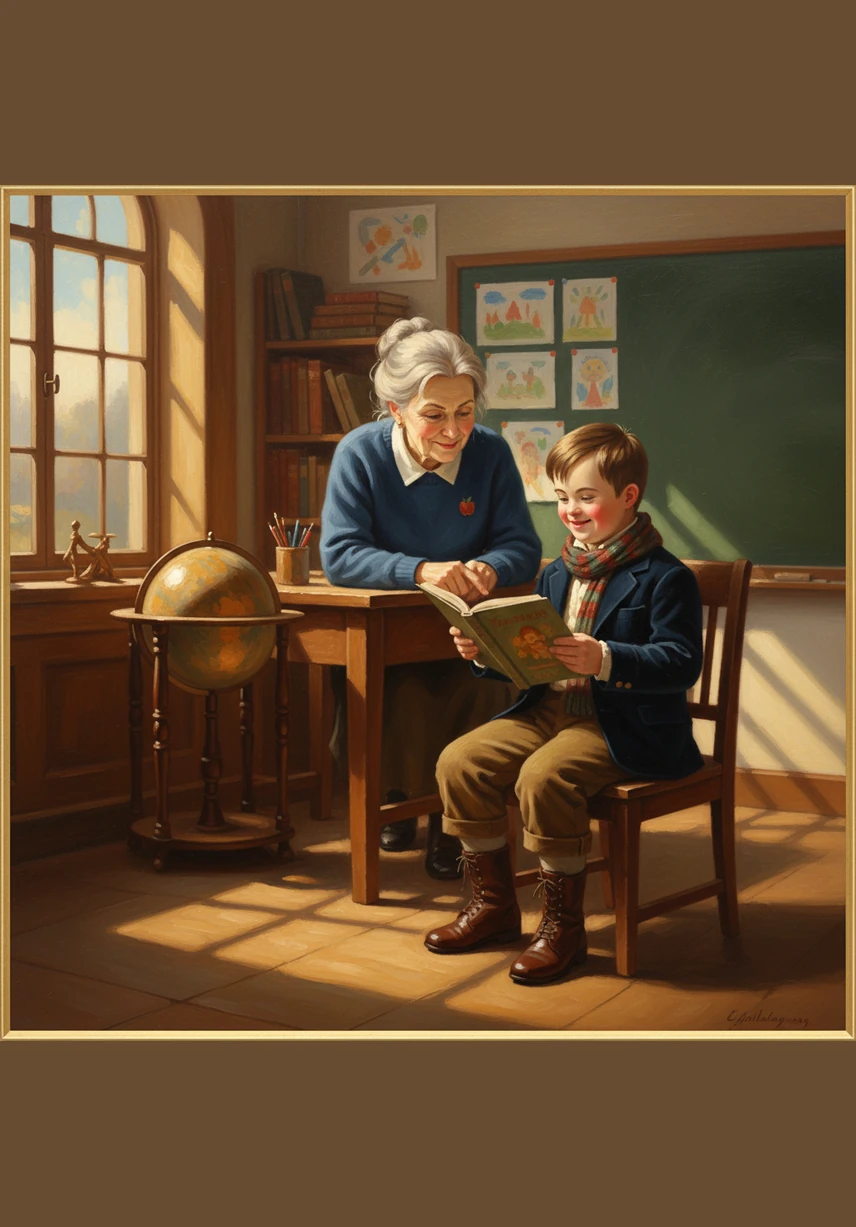 His teacher, Lyudmila Nikolaevna, used colorful toys and fun games to make learning feel like an adventure. She stayed by Sasha's side, patiently guiding his hand and encouraging him to join his classmates in group activities.