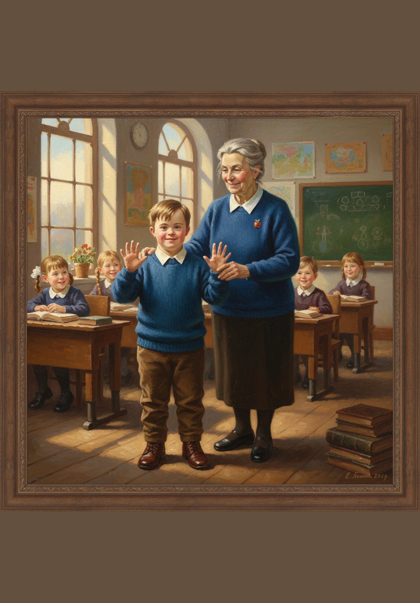 A wave of excitement ripples through the room when Sasha stands up and counts all the way to ten without stopping. His teacher and friends cheer loudly, celebrating the incredible progress he has made through his hard work.