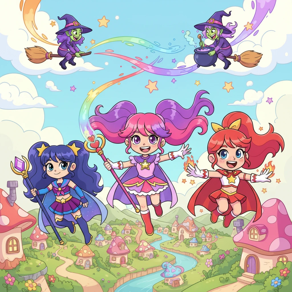 The Chroma Guardians and the Mischievous Witches - adventure