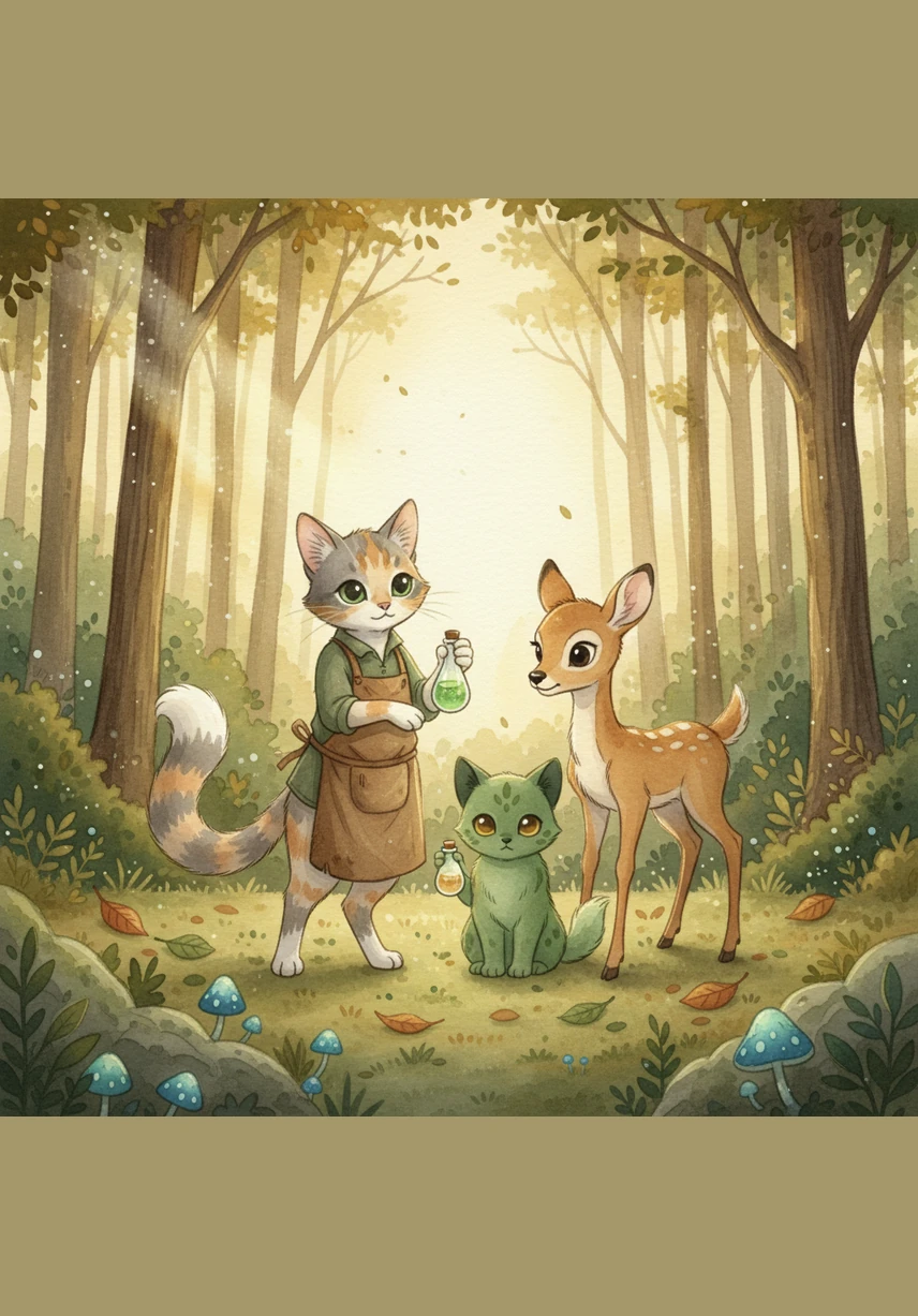 As the sun begins to dip low in the sky, they encounter a wise old owl perched on a sturdy oak branch. The owl blinks its large, golden eyes and points the way toward a hidden path filled with magic.