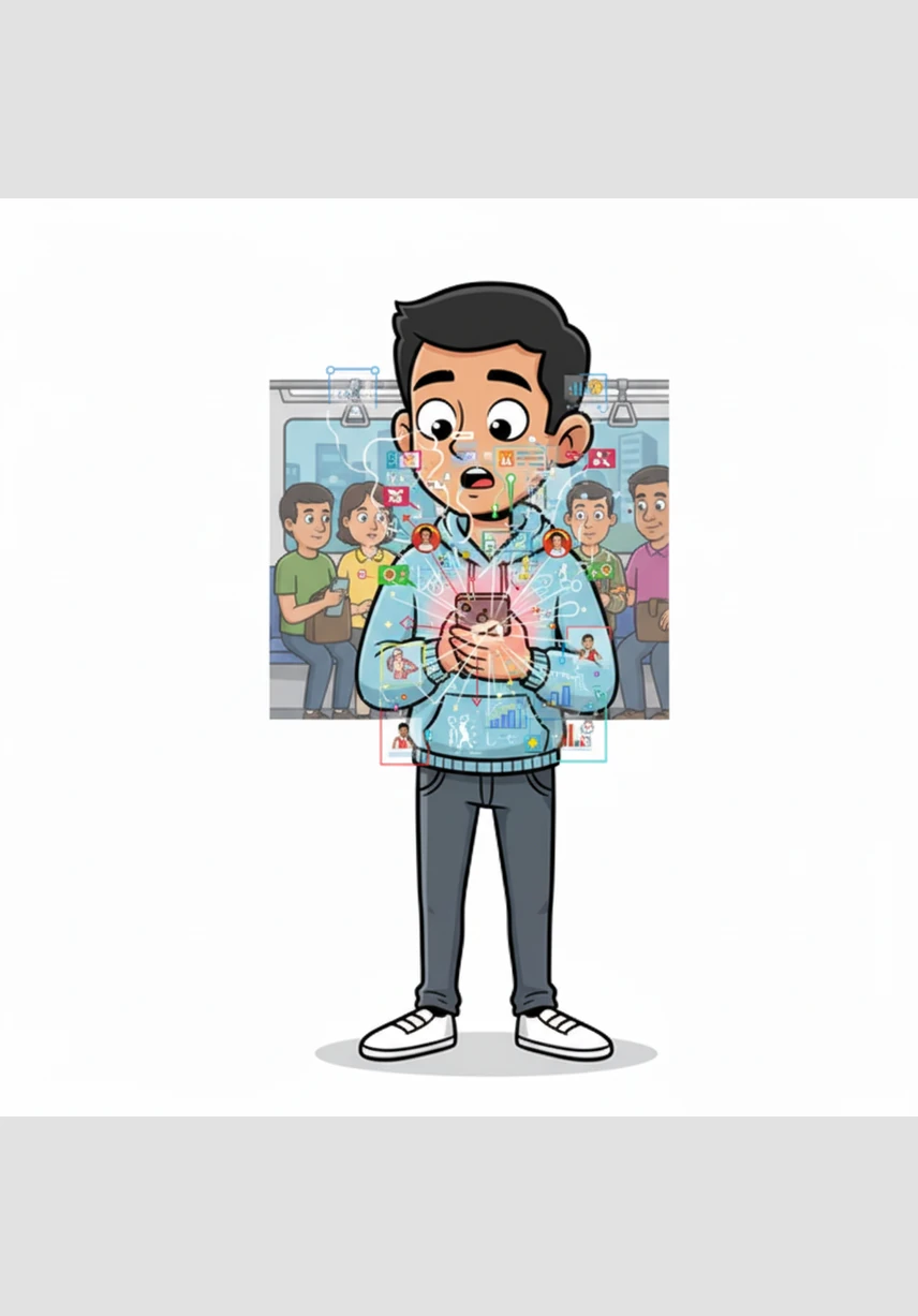 The screen now highlights crucial turning points and momentum shifts, showing Rohan exactly where the game is being won or lost. He watches as the data personalizes itself, surfacing patterns about his favorite players that he had never noticed before.