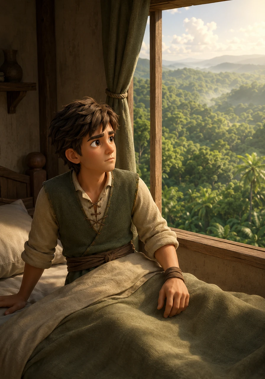 Rashid sits up, his mind racing with questions about the stranger and the whereabouts of his lost brother. Outside the window, the vast jungle stretches out like a green ocean, hiding secrets that Rashid is now more determined than ever to uncover.