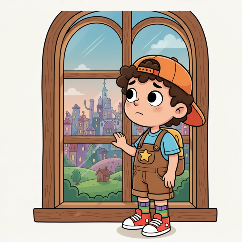 Standing by a window, Ami looked out at his new city, a complex expression on his face. He held onto a quiet dream of returning to his roots, to the land where his story began. But a question lingered in his heart: could he ever truly go back, or was it just a beautiful memory?