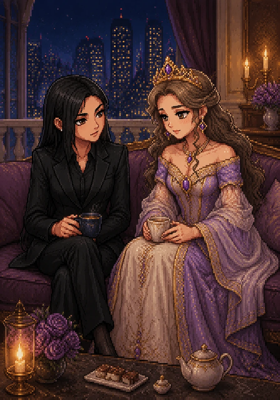 During a quiet evening away from the cameras, they find common ground over shared burdens of leadership and the loneliness of their high-status lives. A fragile friendship begins to bloom as they realize they are more alike than they ever imagined beneath their public masks.