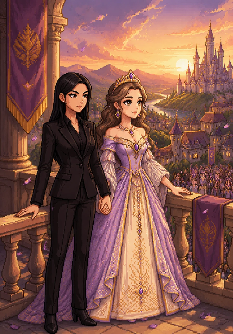 Lingling and Orm stand together on a palace balcony, overlooking a kingdom that has finally accepted their unique and powerful union. They have found peace at last, proving that even the sharpest darkness can be softened by the grace of a royal heart.