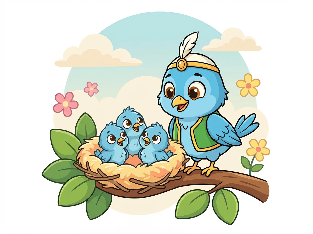 نظر صفور إلى أطفاله بحب وفخر. لقد كان سعيدًا جدًا بكونه أبًا لهم.