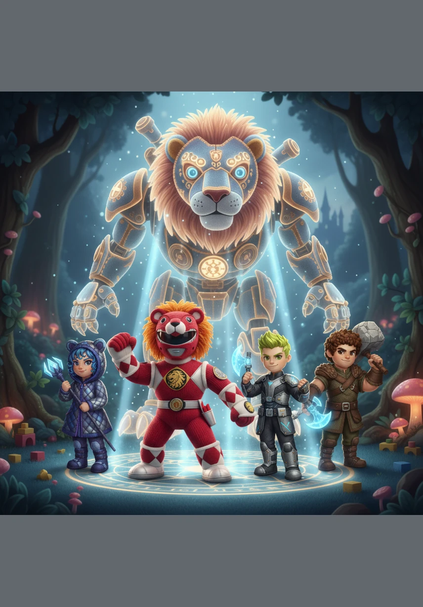 Realizing they need more power, the team calls upon their ancient mechanical spirits. Massive robotic vehicles known as Zords emerge from hidden locations across the globe, racing toward the city to join the fight.