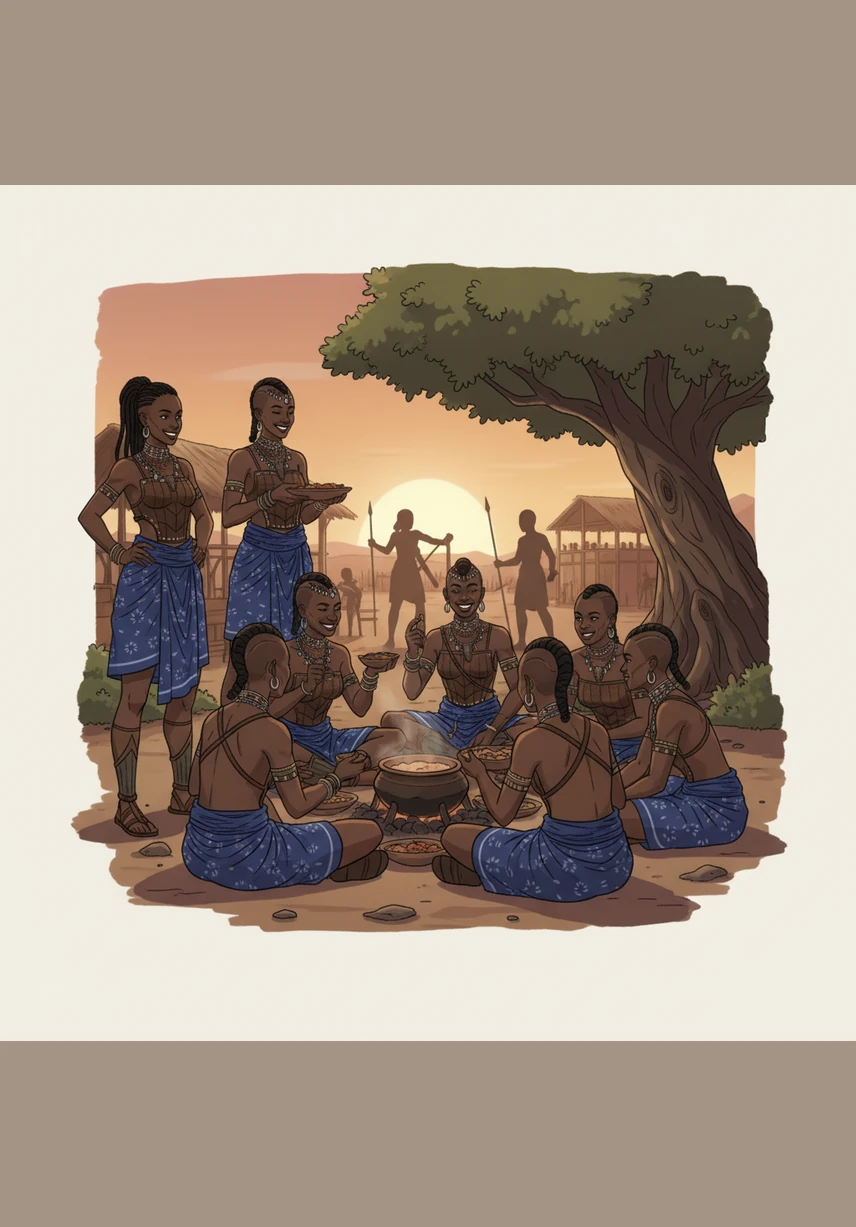 L'entraînement est rude, mais Nanisca n'est jamais seule car elle découvre la force de la sororité. Ses compagnes d'armes, qu'on appelle les Mino, partagent leurs repas et leurs rêves de protéger la terre de leurs ancêtres.