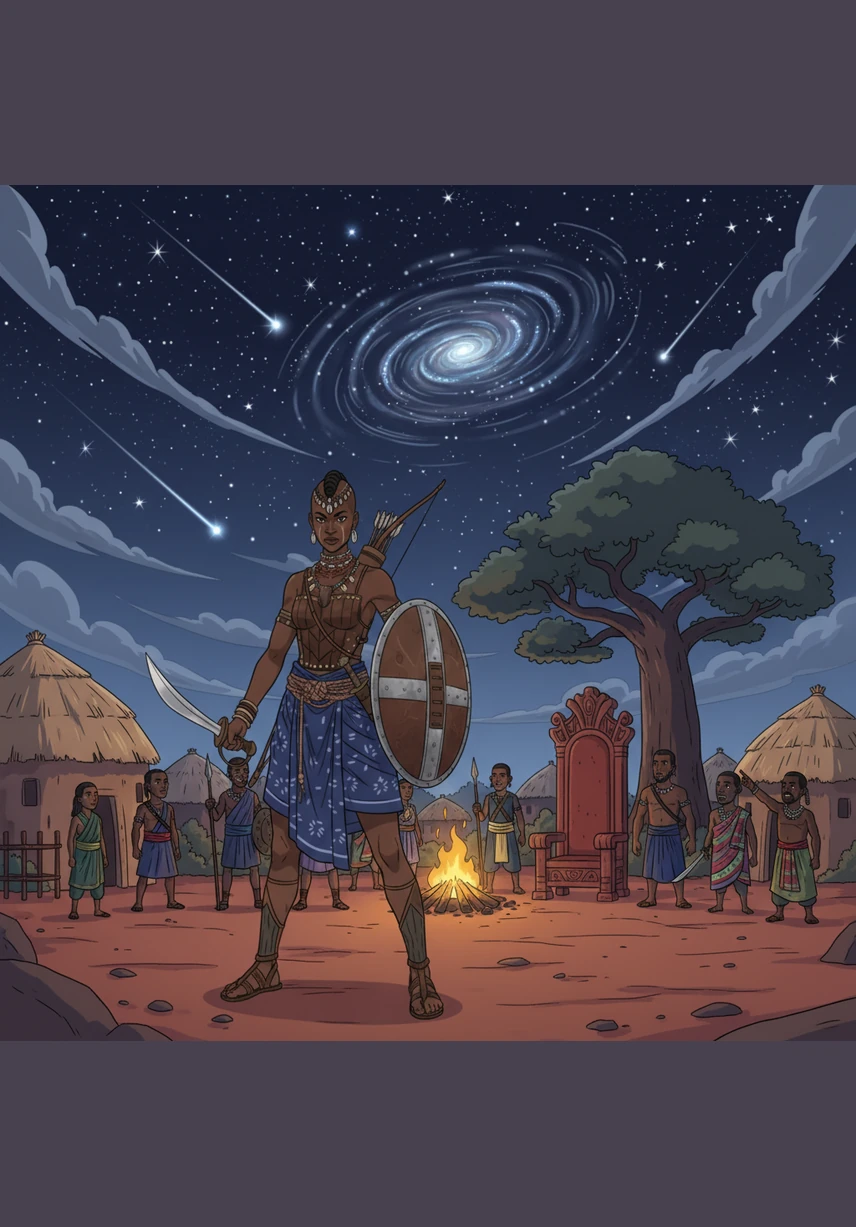 Aujourd'hui encore, les récits sur Nanisca et les Amazones inspirent les enfants du Bénin sous le ciel étoilé. Son héritage de force et de courage continue de briller dans le cœur de chaque fille qui rêve de changer le monde.