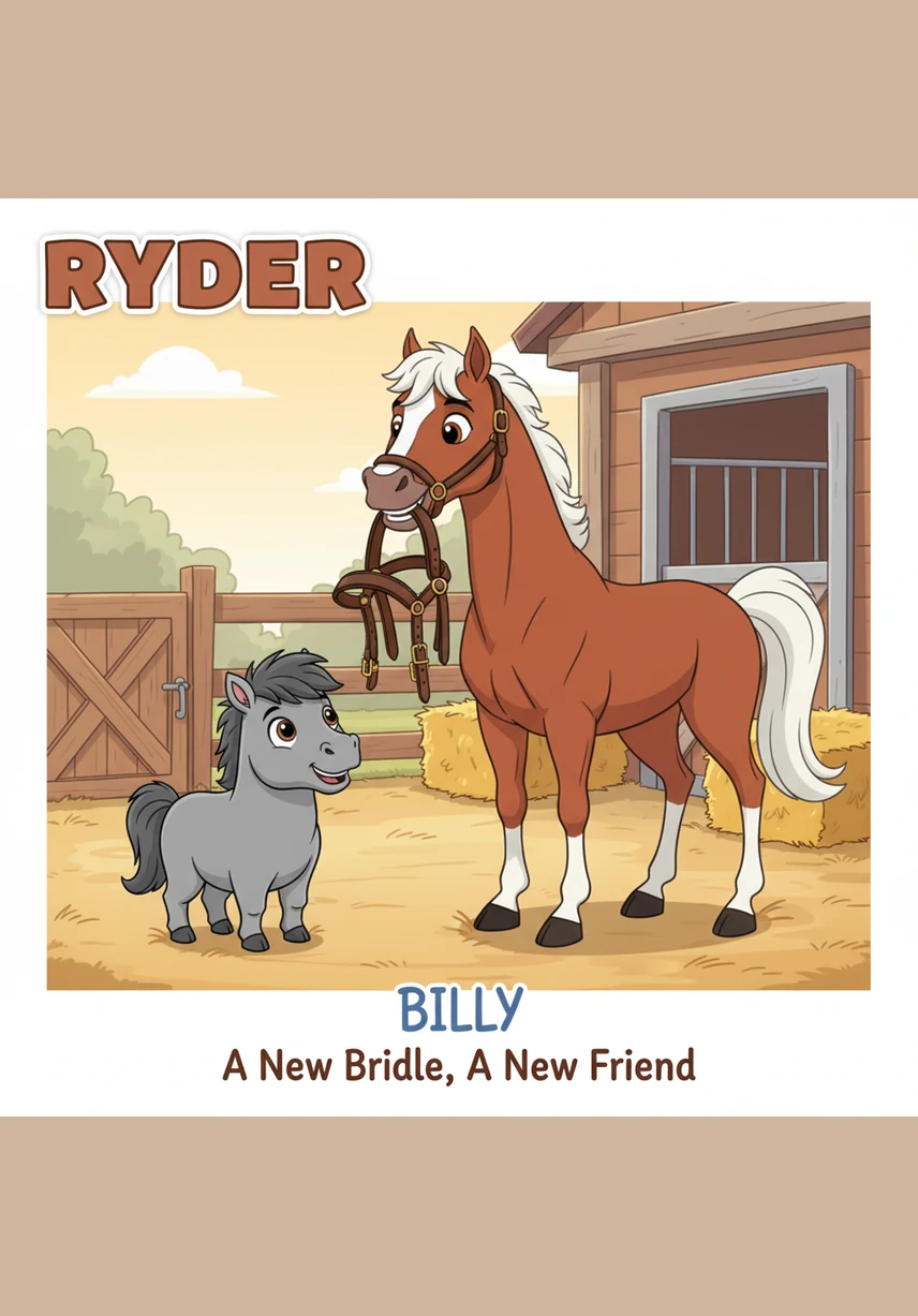 Billy looks up in surprise, his eyes widening as he realizes someone noticed him and wants to be his friend. A small, hopeful look touches his face as he takes a brave first step forward, encouraged by Ryder’s warm presence.