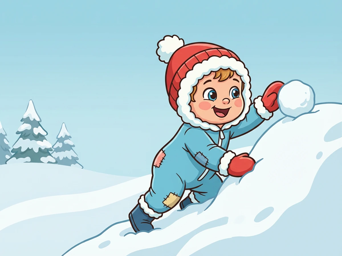 Он пьет теплое молоко с печеньем и смотрит в окно, где продолжают падать снежинки.