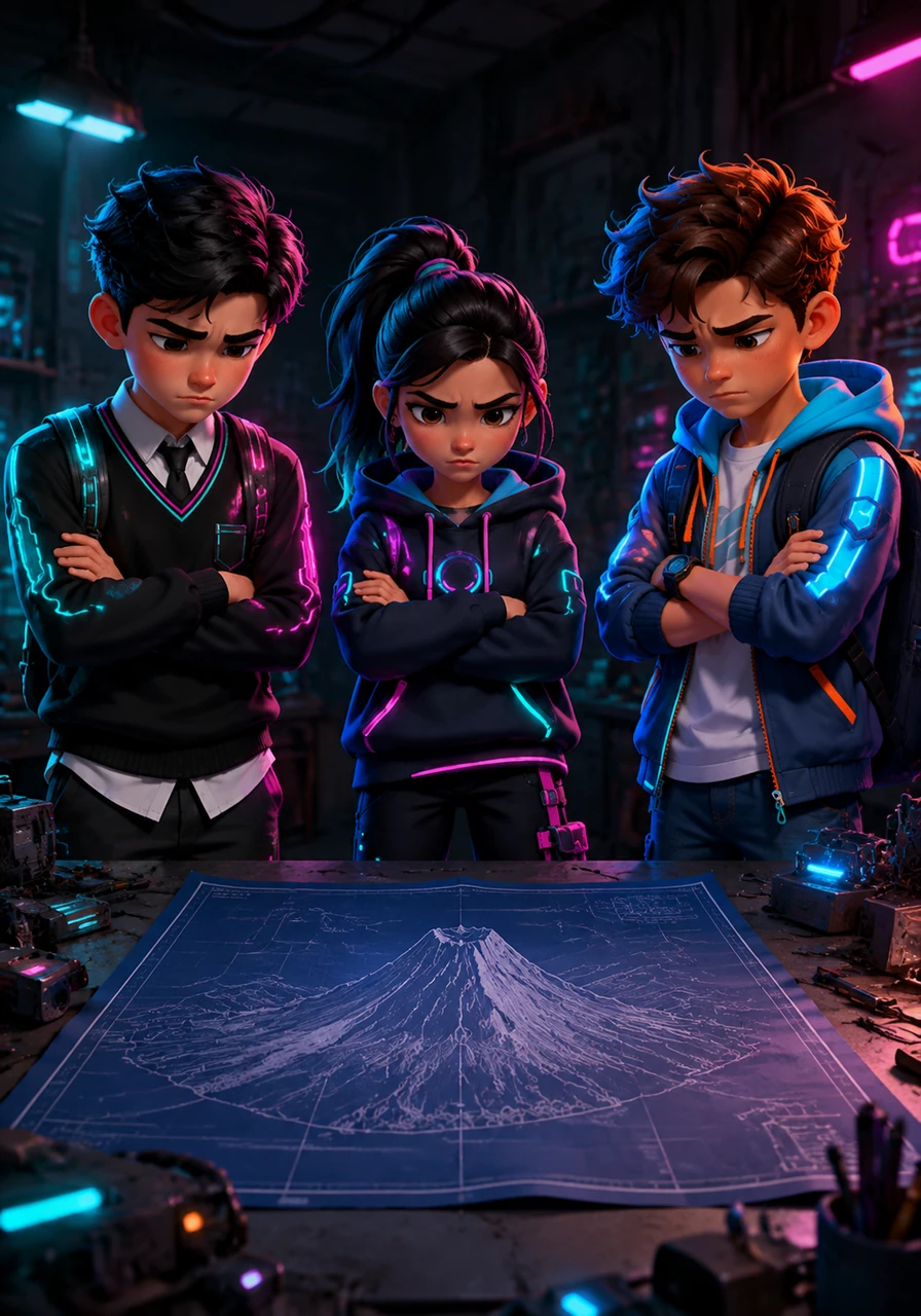 A heavy silence fell over the group as arms crossed and eyebrows furrowed in frustration. The beautiful blueprint of the volcano sat untouched in the middle of the cluster of desks, surrounded by pouting faces.