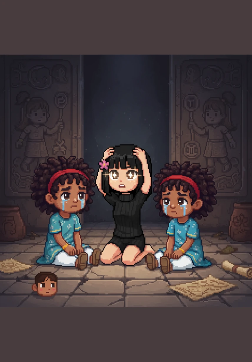 Au milieu de leur désespoir, Chloé lève soudainement la tête, une étincelle de souvenir brillant dans ses yeux. Elle se rappelle une ancienne légende parlant d'un groupe d'enfants courageux capables de changer le destin du monde.