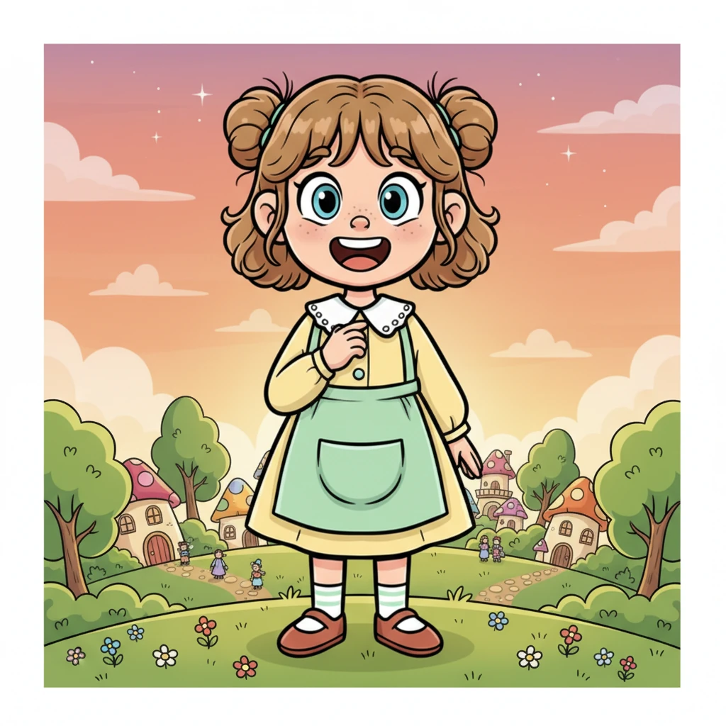 Luna paused, her brow furrowed in thought, considering the perfect wish. She looked back towards her village, picturing her neighbors and friends. Her heart swelled with a desire for everyone to feel the same joy she often found in her explorations.