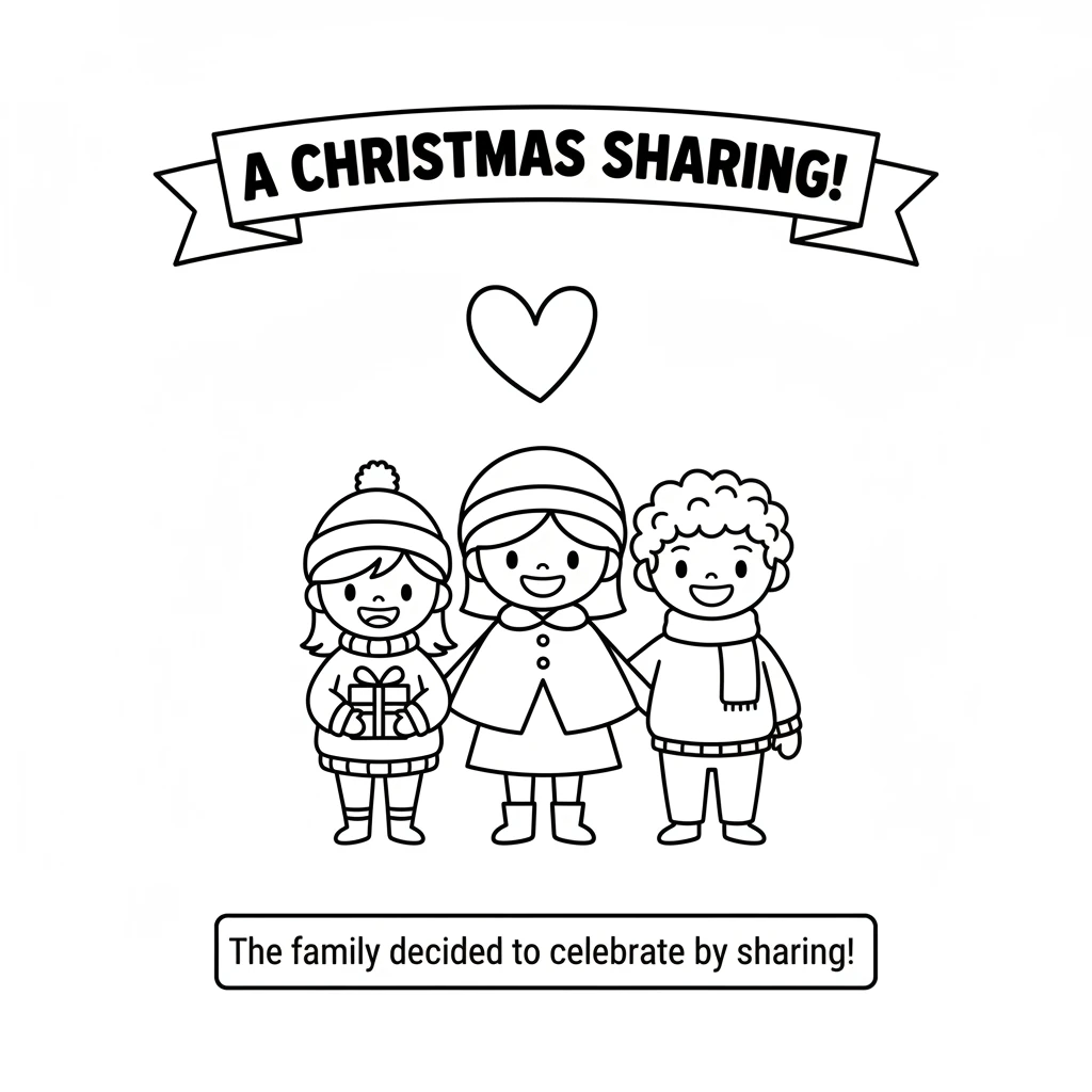 Her parents loved the idea! They decided to invite everyone in their little town to a special gathering. They would celebrate Christmas by sharing wha