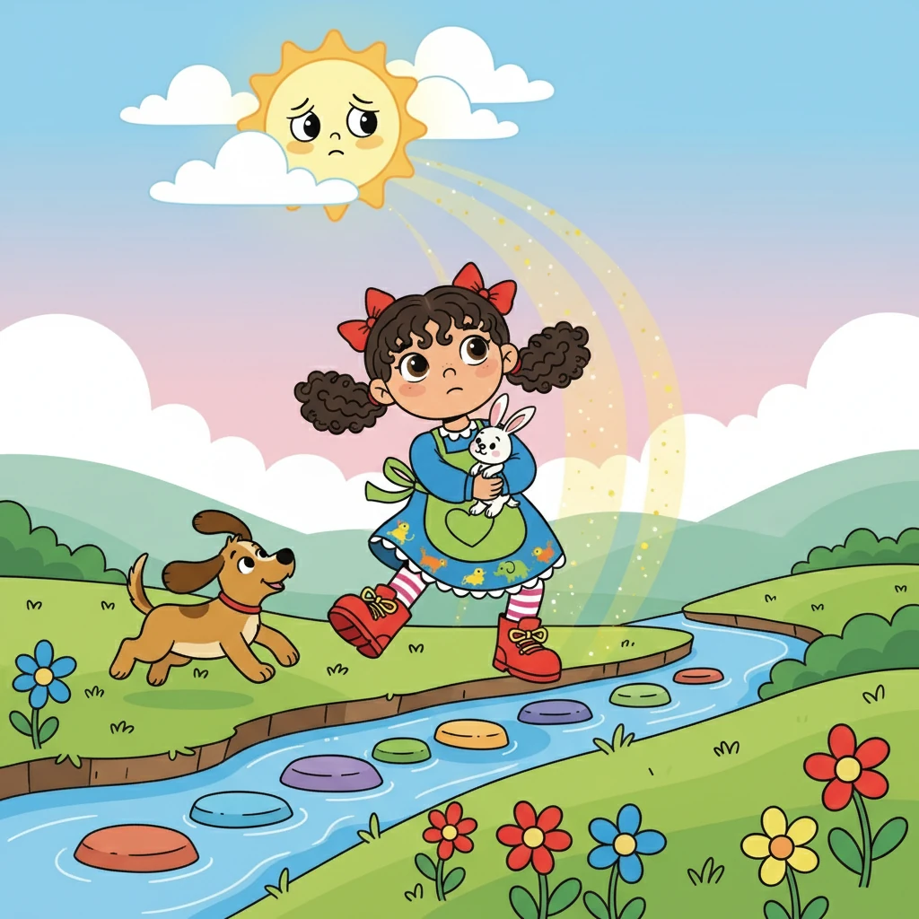 Preocupada, Sofia decidiu descobrir o que havia de errado. Ela sabia que o sol era importante para todos, aquecendo a terra e fazendo as flores desabrocharem. Com a ajuda de Amigo, ela partiu em uma aventura para encontrar o Sol Mágico e descobrir como ajudá-lo.