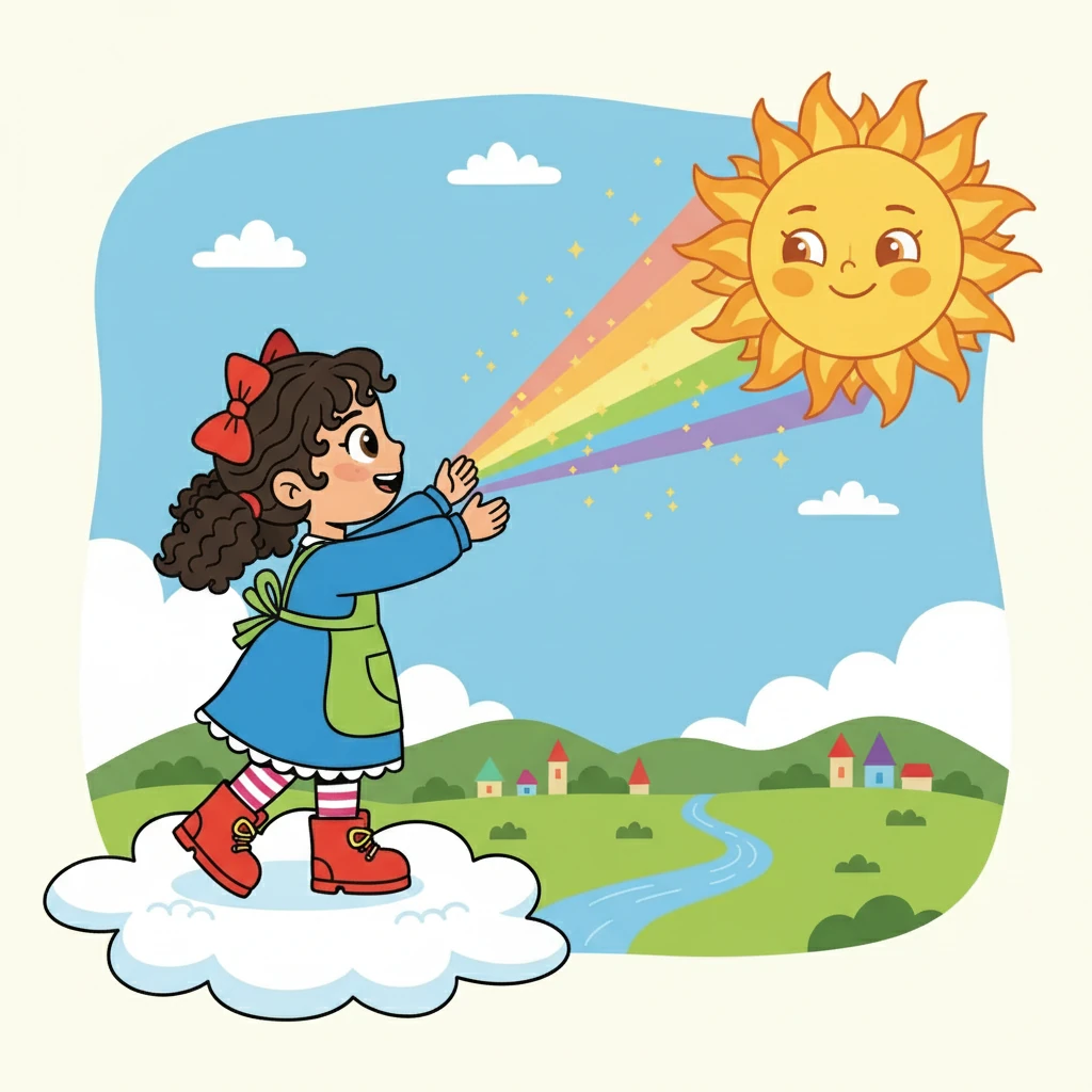 Sofia e o Sol Mágico conversaram por horas, compartilhando histórias e aprendendo um com o outro. O sol, tocado pela amizade de Sofia, começou a brilhar novamente, espalhando alegria por todo o mundo.