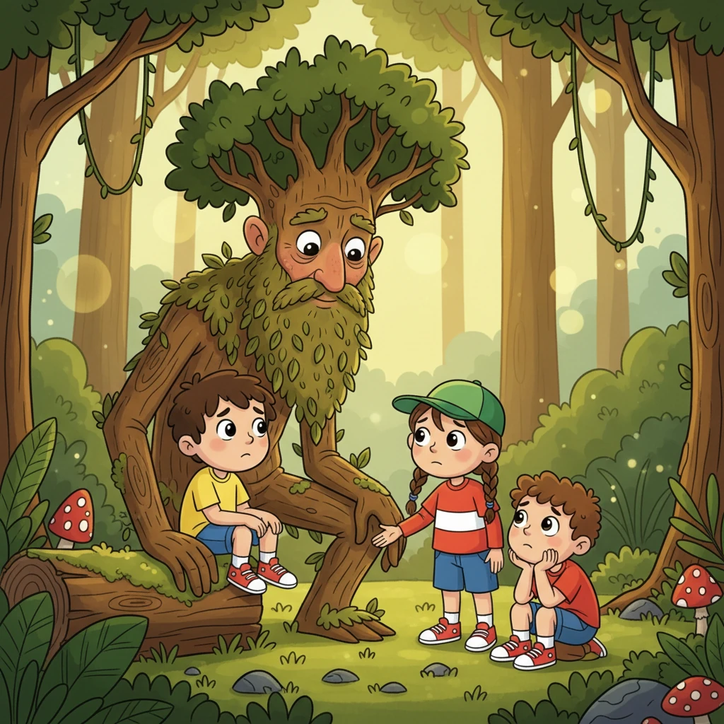 Isakin opowiada im również o sile przyjaźni i o tym, jak ważne jest wzajemne wsparcie. Wspomina, że sam żyje w tym lesie już pięćset lat i przez większość czasu był bardzo samotny. Jego słowa są pełne tęsknoty, ale też nadziei, którą widzi w ich młodych oczach. Dzieci patrzą na niego ze współczuciem i zrozumieniem.