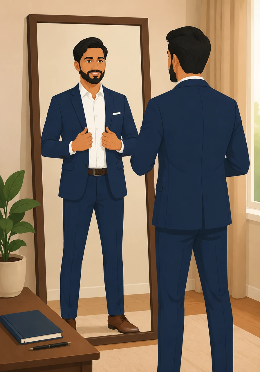 Recalling the golden rule that energy precedes words, Leo takes a deep breath and sets his notes aside. He stands tall in front of a mirror, focusing on projecting a warm and powerful presence before he even speaks a word.