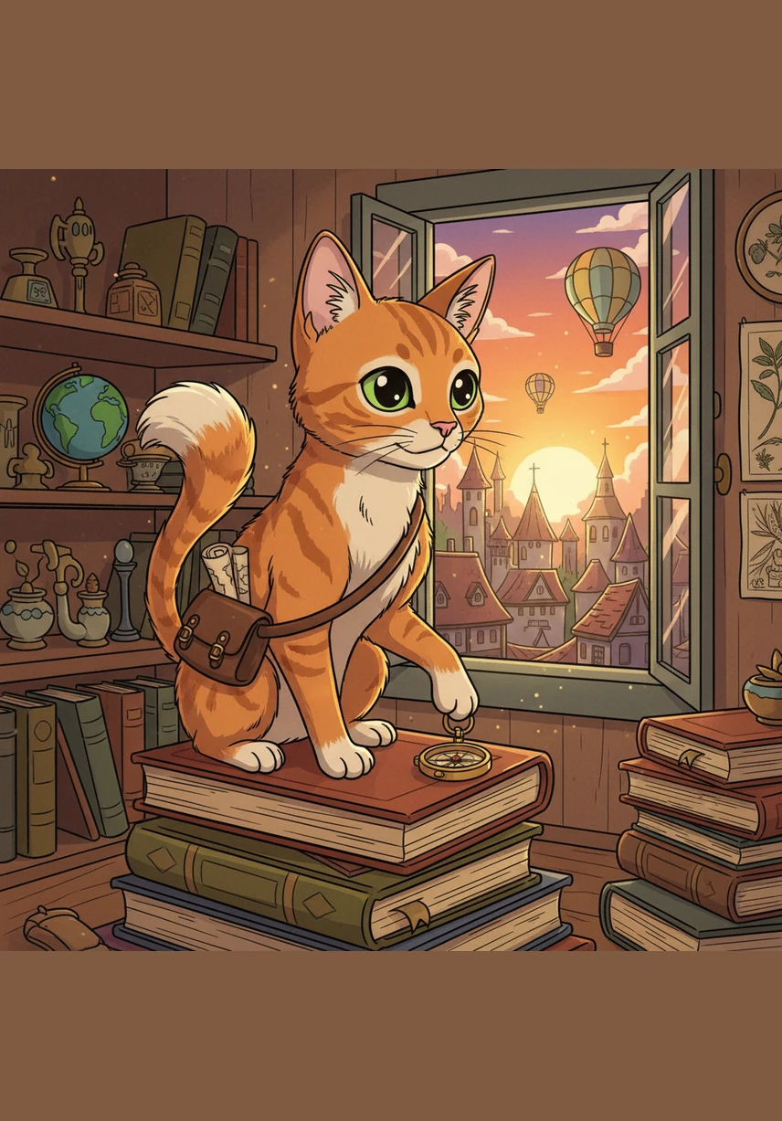 Piper, a sleek Japanese bobtail with a short, fluffy tail, sits on a high balcony overlooking the colorful HDB flats of Singapore. The morning sun casts a golden glow over the city as she twitches her ears, listening to the distant hum of traffic and chirping tropical birds.