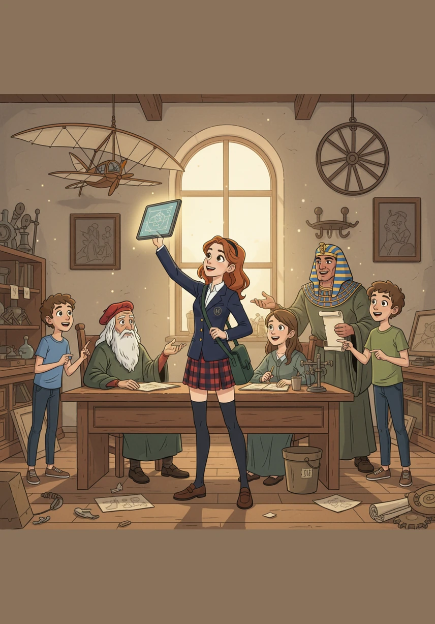 The library’s silence returns as Maya finds herself back among the dusty books, the ChronoKey now dormant in her hand. Though only hours have passed, she realizes that history isn't just a collection of dates, but a series of puzzles waiting for a curious mind to solve them.