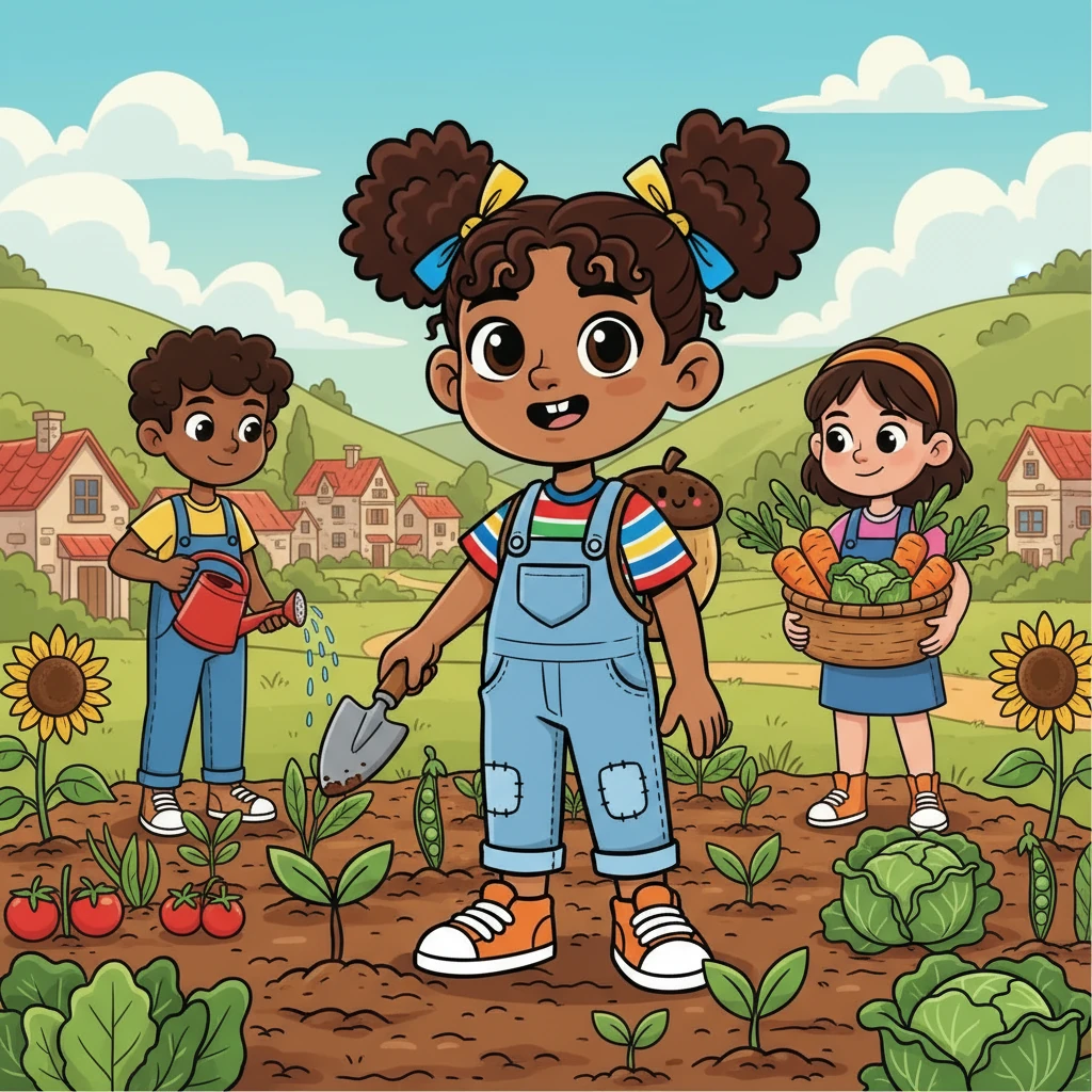 Mai and her friends visited a local farm to learn about regenerative agriculture. They were amazed to see how farmers could grow food without harming the soil. They decided to start a small garden in their village, using regenerative methods to grow vegetables.