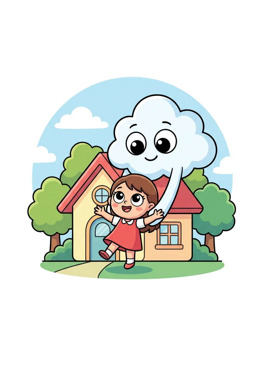 不一会儿，小云轻轻把莉莉送回了家。