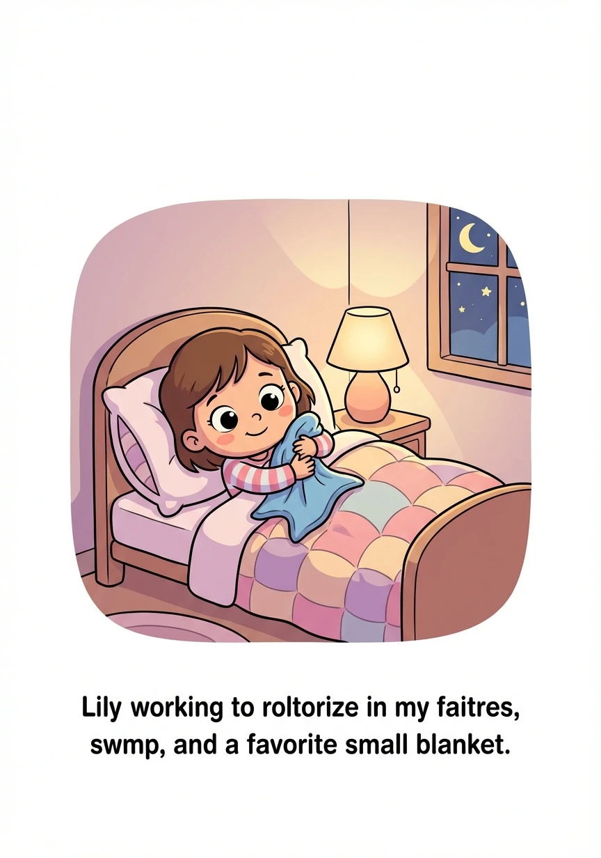 莉莉躺回小床上，抱着她的小被子，心里暖暖的。