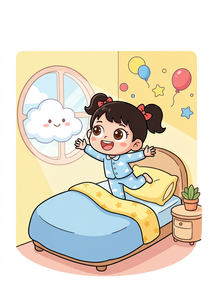 第二天，莉莉醒来，期待着再次和小云相遇，继续他们的奇妙旅程。