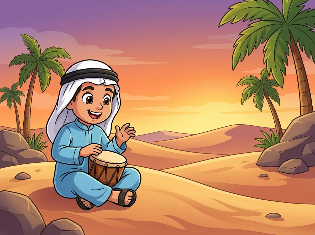 نادته أمه قائلة: "أمين، تعال لتناول الغداء!" لكن أمين كان مشغولاً باللعب بالكرة ولم يرد.