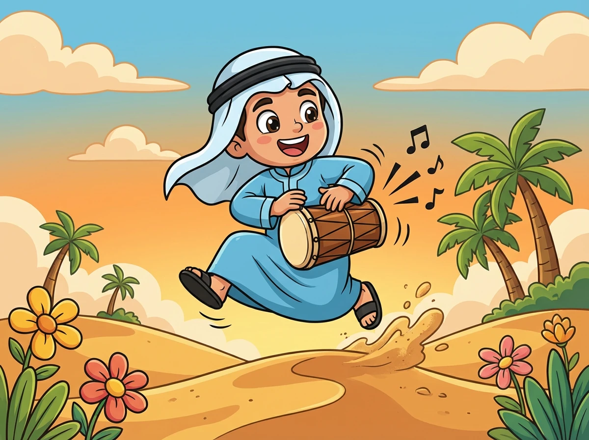 قالت الأم لأبيه: "دعه قليلاً، سيعود عندما يجوع." وبعد قليل، شعر أمين بالجوع.