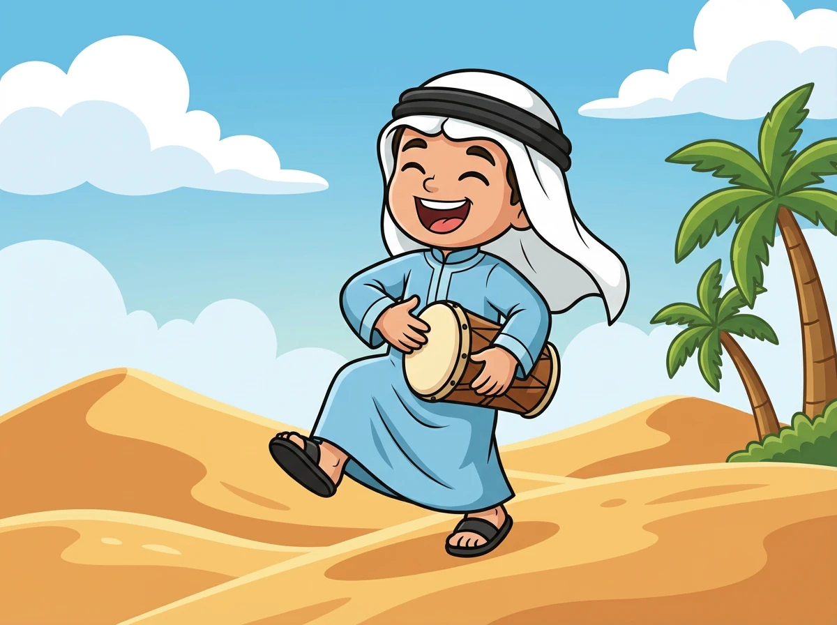 بعد الغداء، أراد أمين اللعب بالدراجة. قال له والده: "كن حذرًا يا أمين، ولا تذهب بعيدًا."