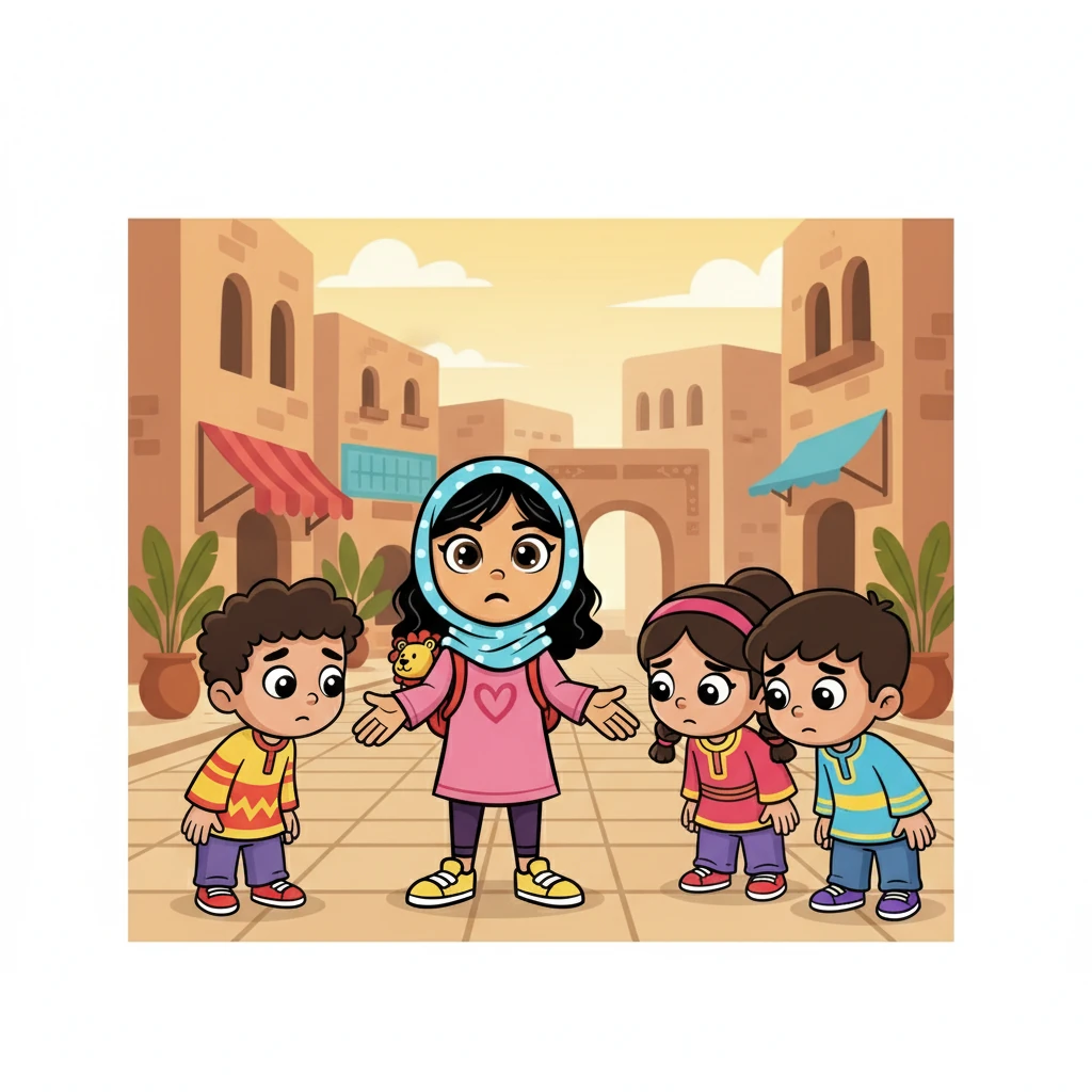 في البداية، تفاجأ الأولاد بكلام ديمة. لكن، بفضل شجاعتها وثقتها بنفسها، بدأوا في التراجع عن سلوكهم. شرحت ديمة لهم أن كلماتهم يمكن أن تؤذي مشاعر الآخرين، وأن عليهم أن يكونوا لطفاء.