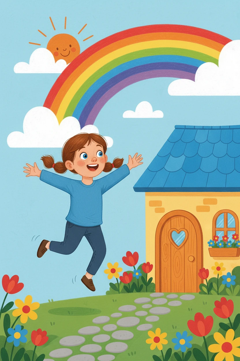 Lila retornou para casa, com um coração cheio de alegria e sabedoria. Ela sabia que, a partir de agora, faria muitas perguntas e buscaria a magia nas coisas simples.